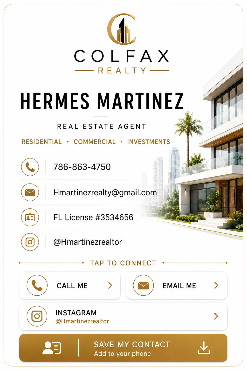 Hermes Martinez, Colfax Realty, Real Estate Agent